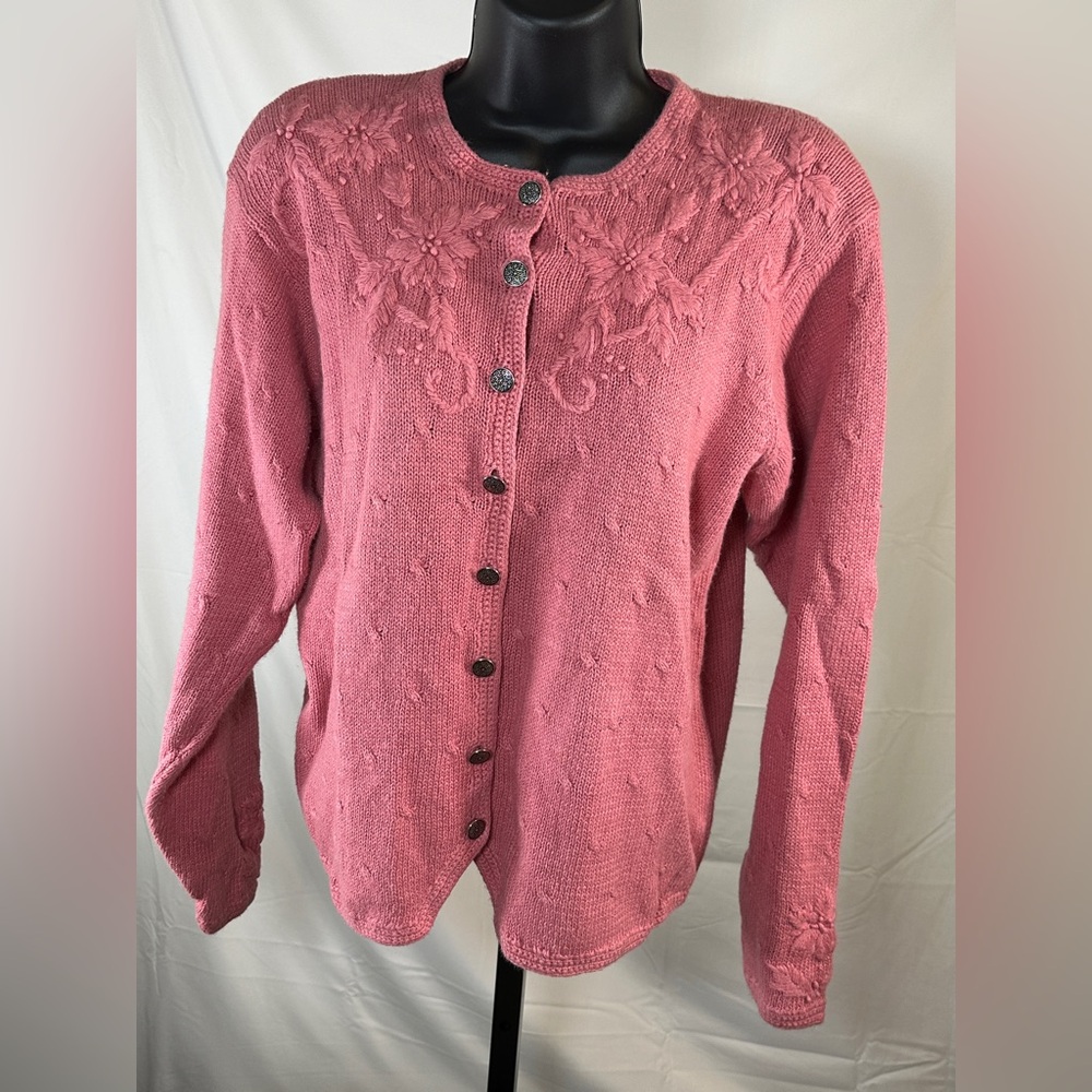 Countryside Classics Hand Embroidered Button Up Sweater